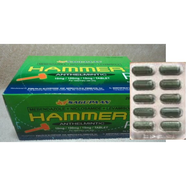 HAMMER TABLET DEWORMER FOR GAMEFOWLS (sold by 10's or 20's) Shopee