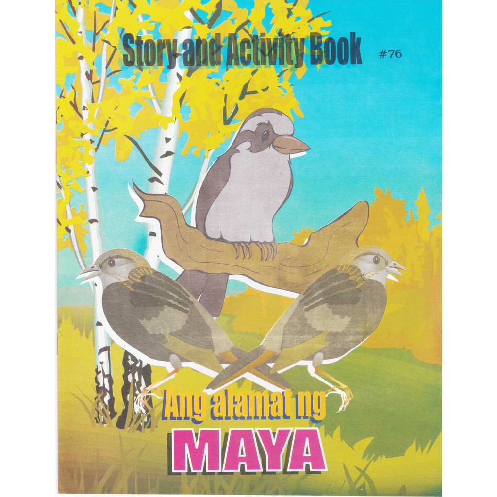 Story Book Coloring Book English Tagalog Ang Alamat Ng Maya Shopee Philippines 9859