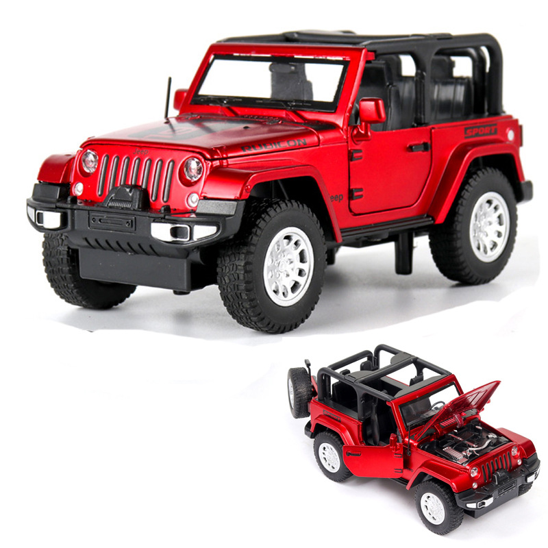 Alloy car model convertible jeep pull-back car sound and light open car  model display children's toys birthday gift | Shopee Philippines