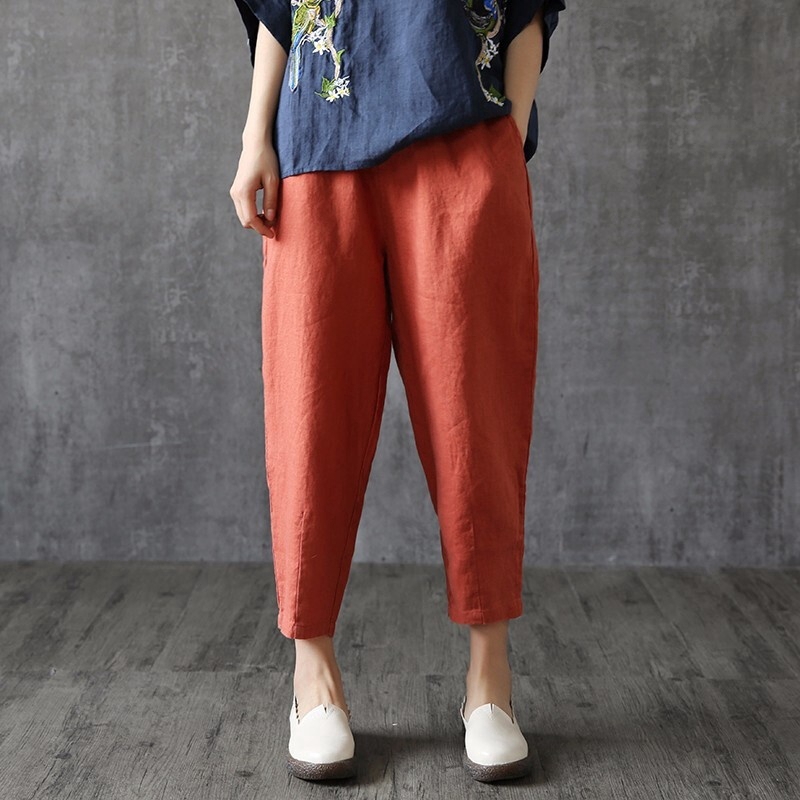 linen palazzo pants plus size