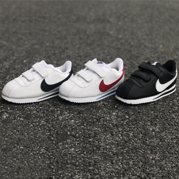 nike cortez kids black