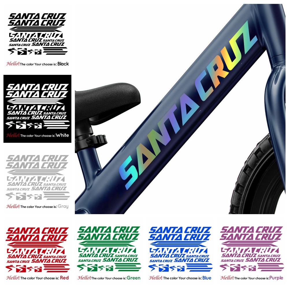 santa cruz bicycles custom downtube decal