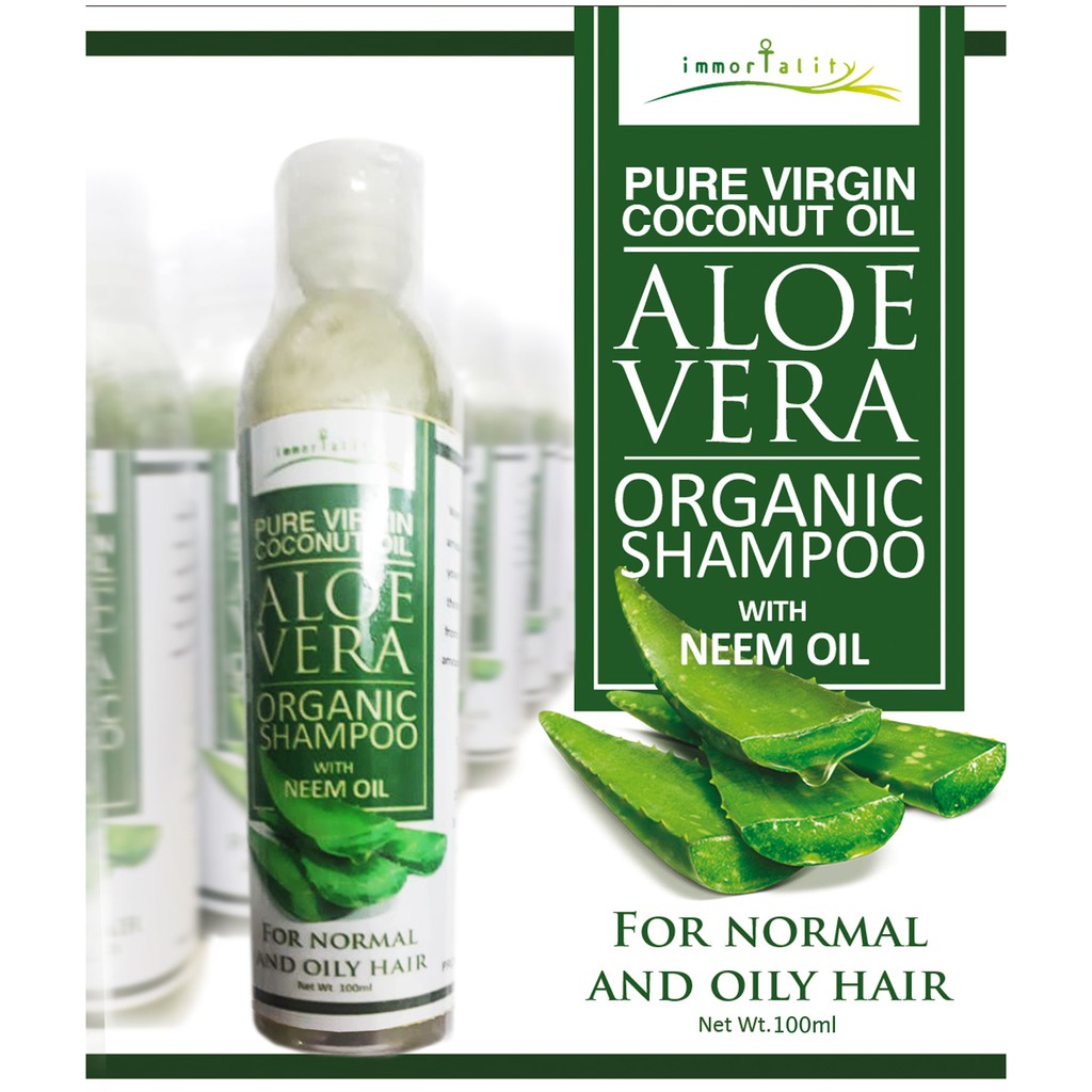 Pure Organic Aloe Vera Shampoohair grower and thickener Shopee Philippines