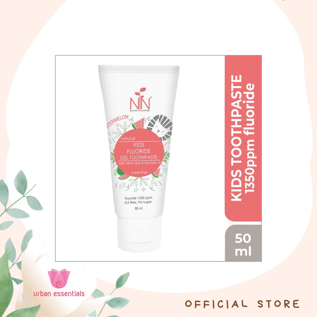 Nature To Nurture Kids Fluoride Gel Toothpaste, 3 Years & Up