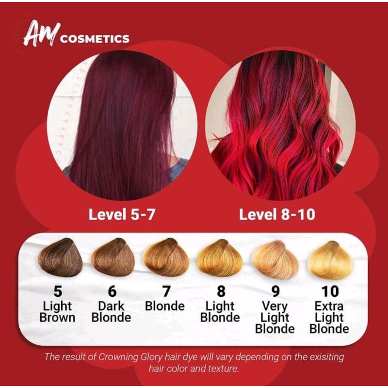 Hair Dye Conditioner Crowning Glory (Red) Shopee Philippines