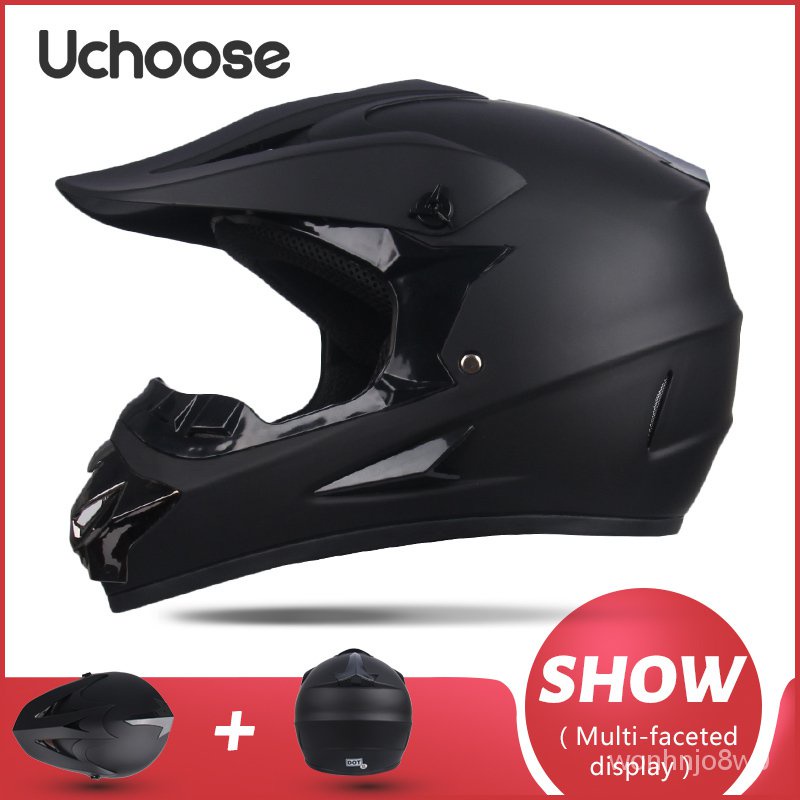 UCHOOSE Motorcycle Helmet Professional Motocross Off-Road Helm Children ...