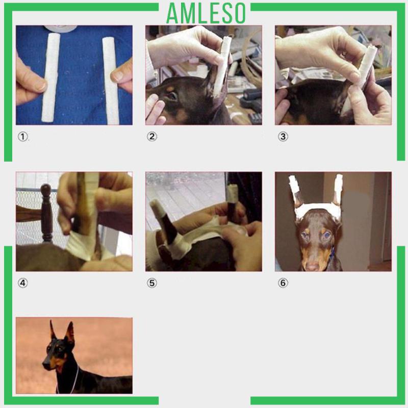 [Amleso] Pet dog ears Stand up Support Ear Sticker Horse Doberman for Animals Tool