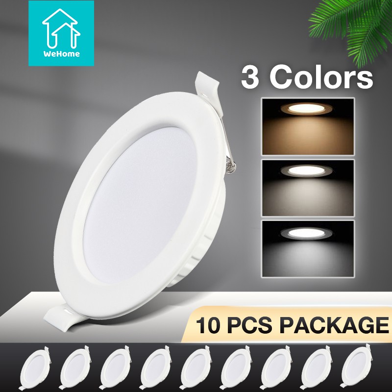 WeHome 10 Pack UltraThin LED Ceiling Light Pin Lights, 3