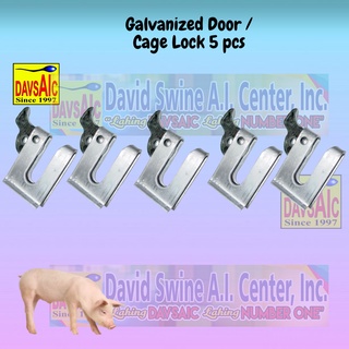 5 pcs Galvanized Door Lock Cage lock for Pens Cages of Dogs Pigs Heavy duty Quality