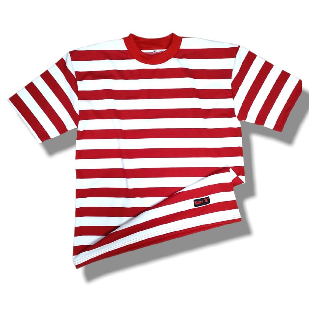 Pro Club Inspired Stripes Crew Neck Tees T-shirt Shirt (Spanribs Cotton) |  Shopee Philippines