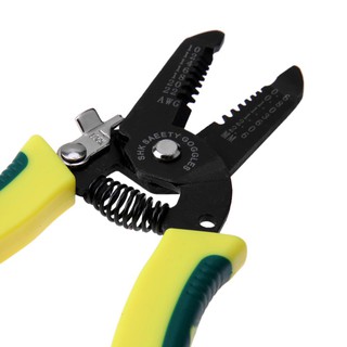 Portable Wire Stripper Pliers Crimper Cable Stripping Crimping Cutter #6