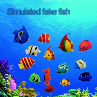 1pcs Aquarium Fish Tank Artificial Fake Floating Fish Pet Decor Ornaments Simulated Mini fish