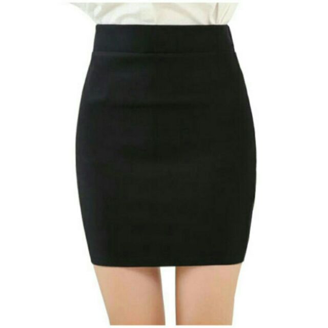 pencil cut long skirt