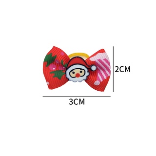 Pet Dog Cat Puppy Bow Tie Christmas decor Flower Bowknot Hair Clips #9