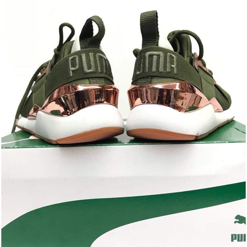 puma muse metal olive