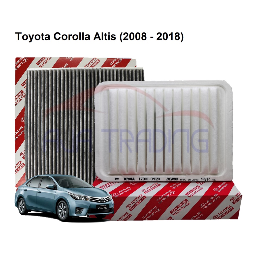 Combo Air Filter and Charcoal AC Filter for Toyota Corolla Altis (2008