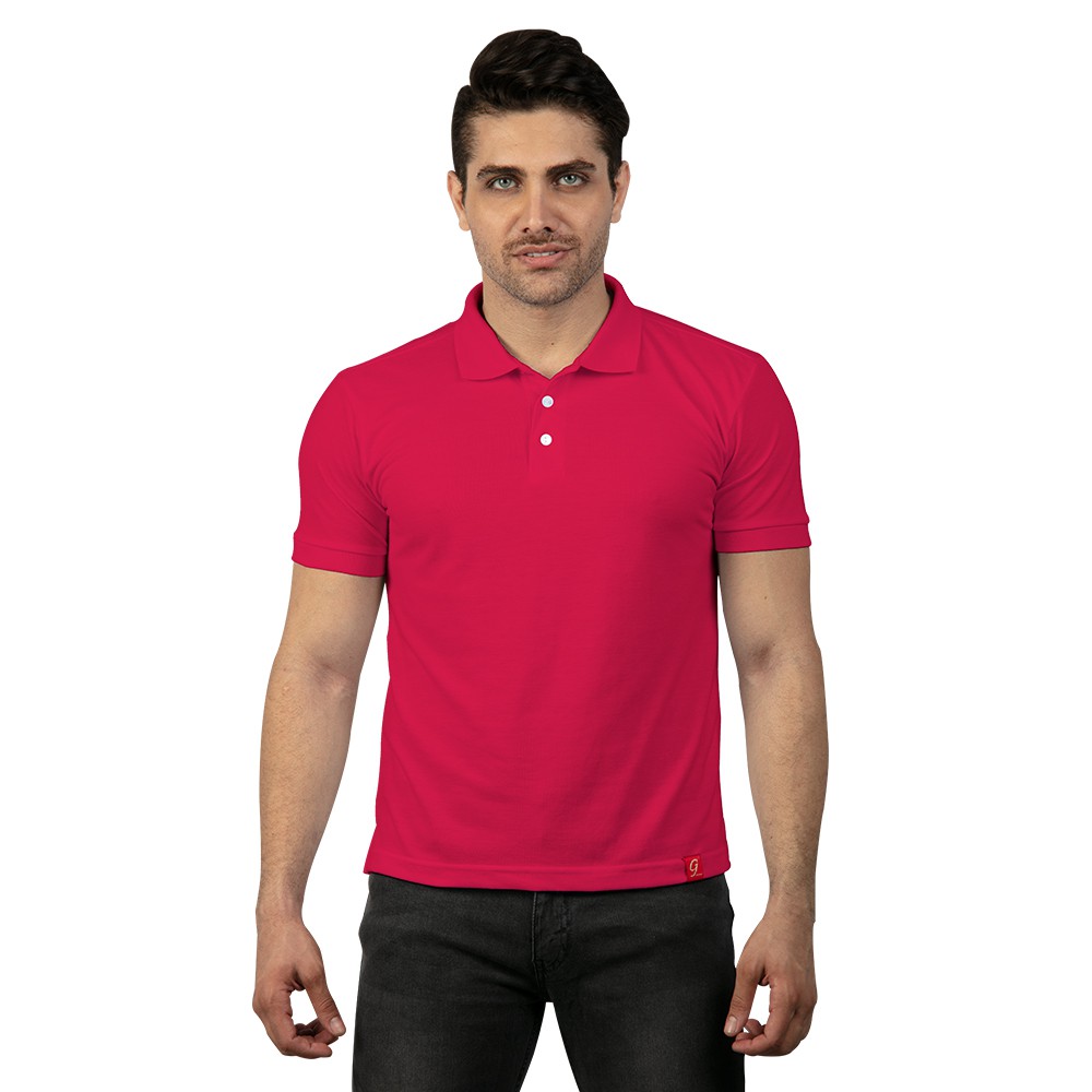 men's fuchsia polo shirt