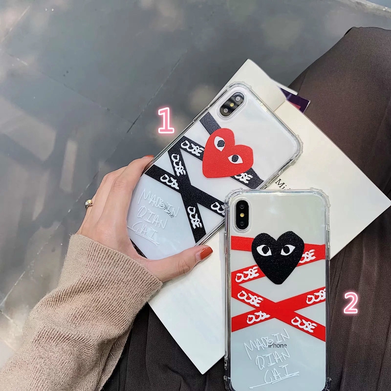 Cdg Play Comme Des Garcons Transparent Phone Case Iphone 6s 7 8