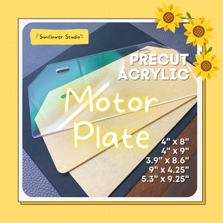 [BUY20, FREE1] 3mm Blank Acrylic Motor Plate MC Plate Sunflower Studio
