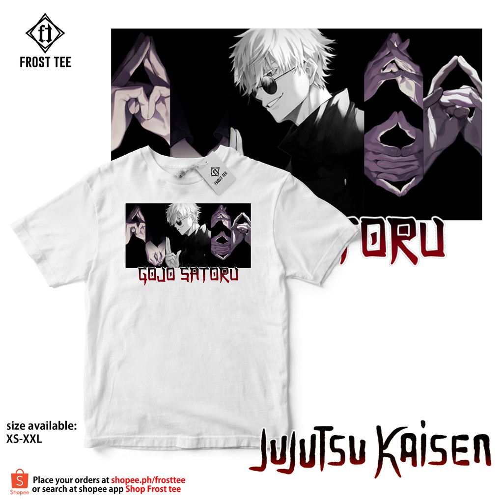 Jujutsu Kaisen Satoru Gojo Hand Signs Tshirt Satoru Gojo Etsy My Xxx