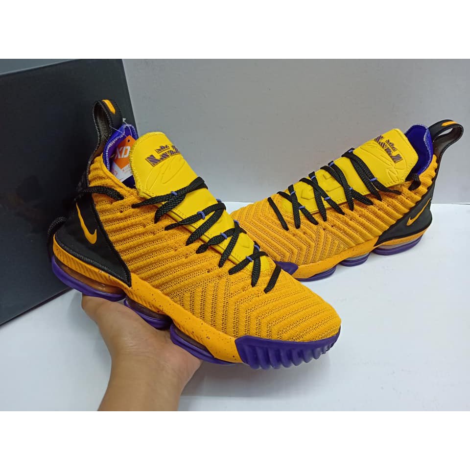 purple and yellow lebron 16