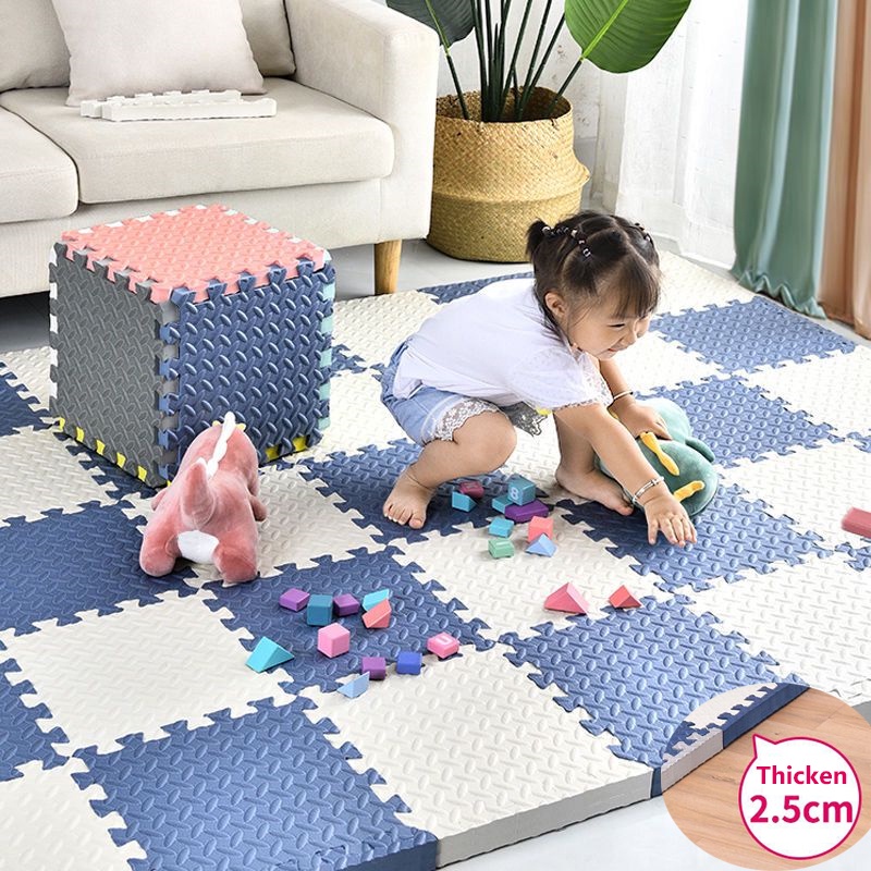 1.2CM/2.5CM Thick Baby Foam Play Mat Soft EVA Foam Stitching Floor Mat