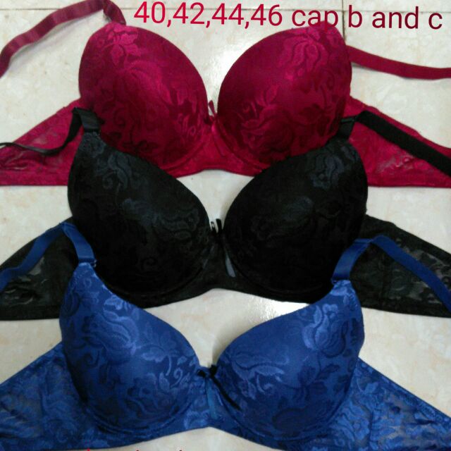 Assorted design Triumph bra plus size with wire onhand 40,42,44,46 cap