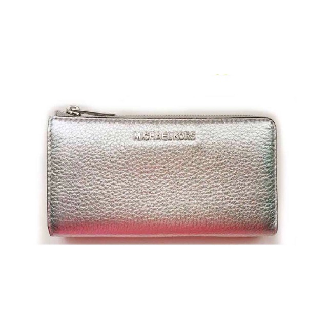 michael kors bedford wallet silver