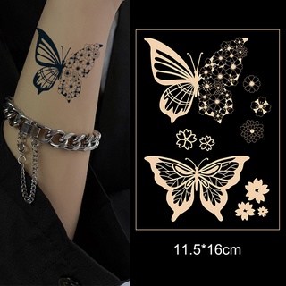 【SUN】Butterfly Temporary Tattoo Sticker Waterproof Long Lasting Women Fashion Decoration Fake Tattoo