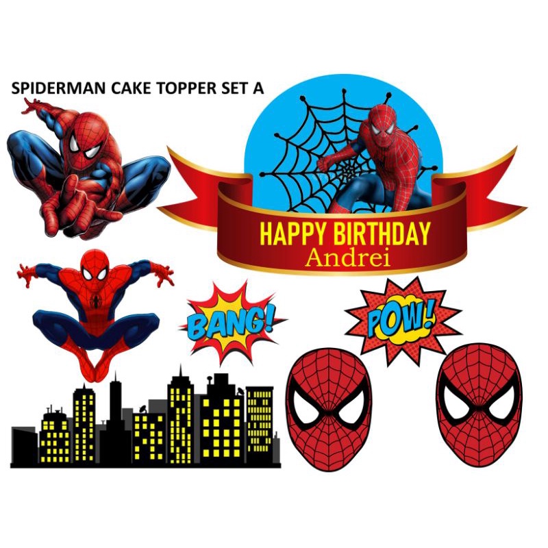 SPIDERMAN CAKE TOPPER Shopee Philippines