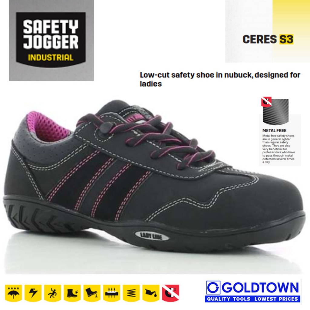 Safety Jogger Safety Shoes Ceres S3 Low cut Metal Free Light Shoes