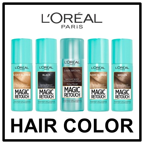 L'Oreal Loreal Magic Retouch 75ml ( Hair Temporary Color Spray Concealer  Hairstyle Shine Wax) | Shopee Philippines