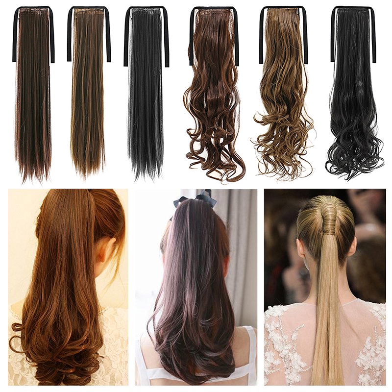 12 12 Super Sale Korean New Ribbon Ponytail Hairpiece Clip Hair
