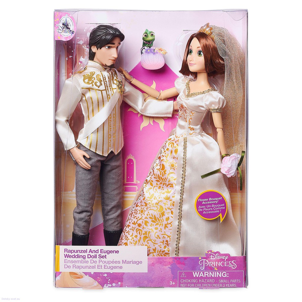 rapunzel and flynn doll set