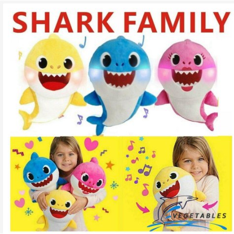 plush singing baby shark toy