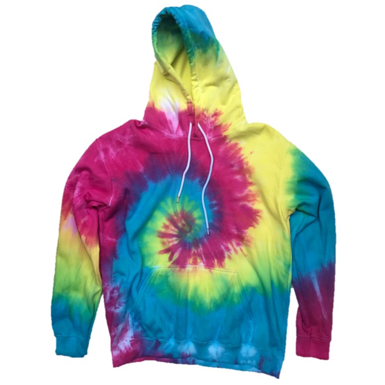 rainbow tie dye hoodie