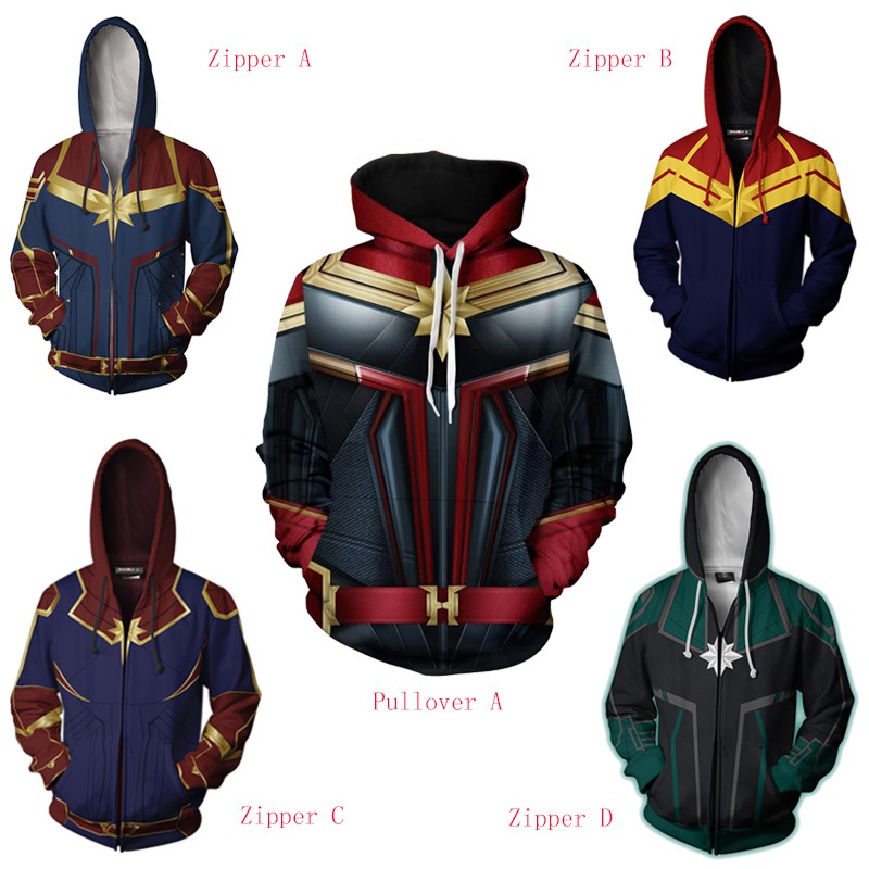 mens captain marvel hoodie