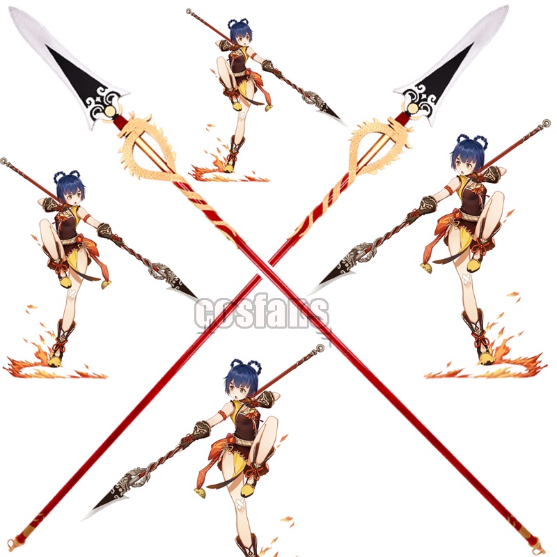 Sword Project XiangLing Cosplay Genshin Impact PVC Spear Weapon Game   Be87f1bda41795562360e714ed9034b8