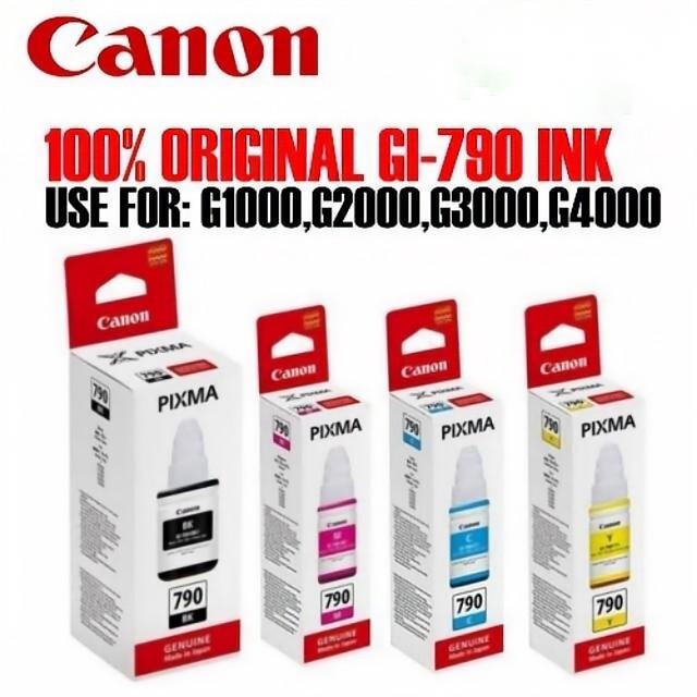 Canon GI790 Ink Bottle Refill (Black/Cyan/Magenta/Yellow) 100