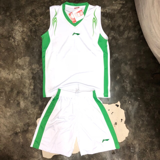 basketball jersey white and green