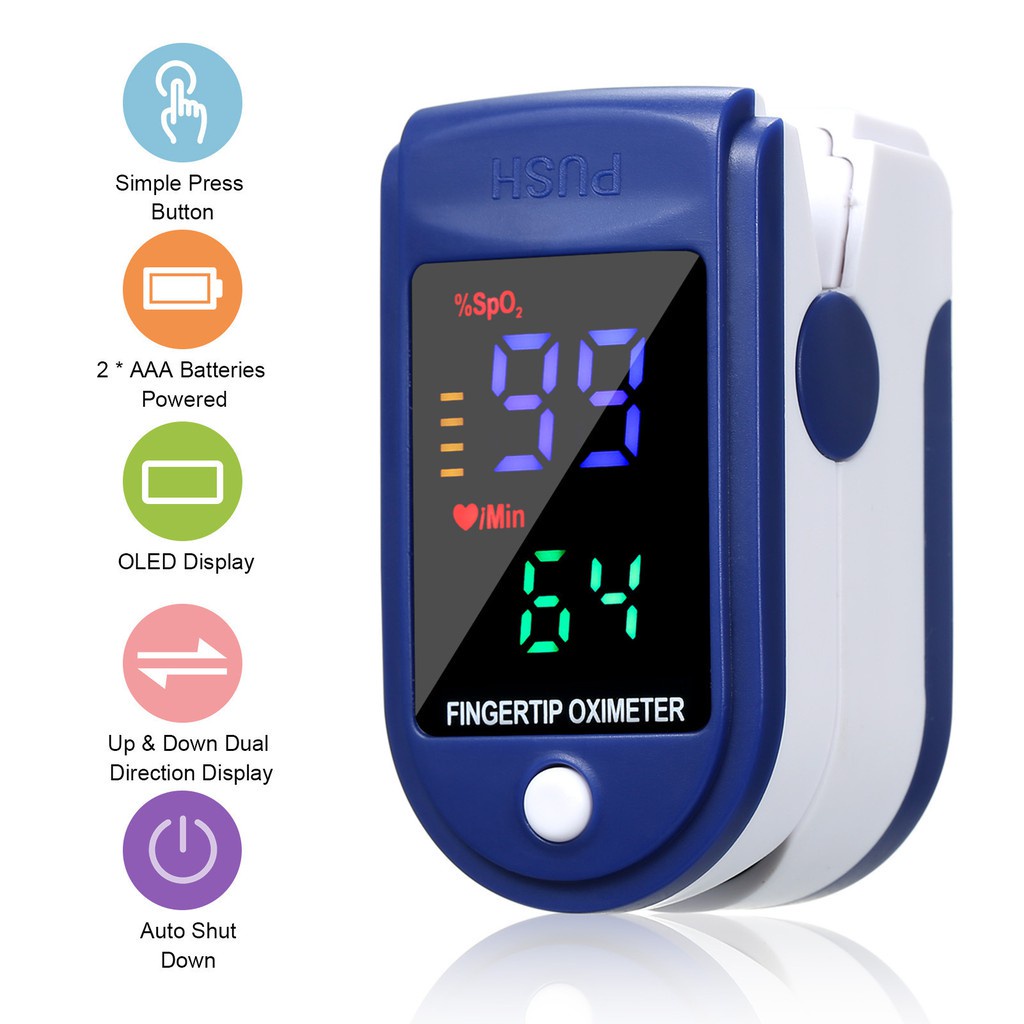 Pulse Oximeter Monitor Finger Pulse Oxymeter Digital Oximeters Clip ...