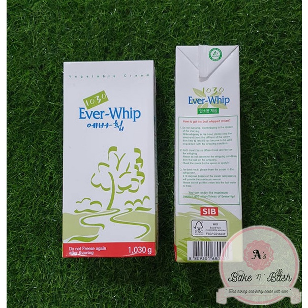 Everwhip Classic Non Dairy 1l Asbakenbash Shopee Philippines