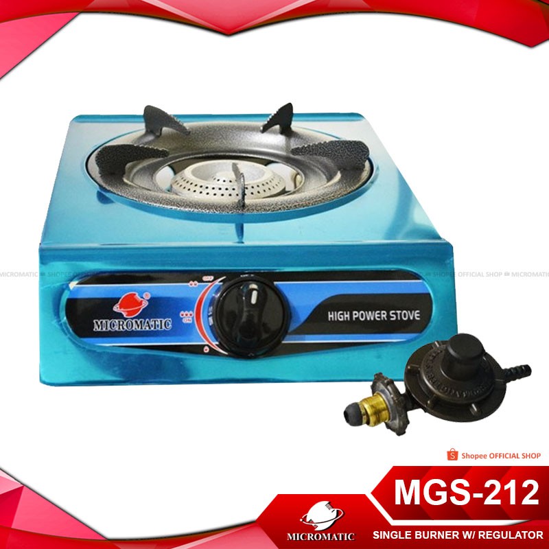 Micromatic MGS 212 Gas Stove SINGLE BURNER w/ regulator inside Shopee