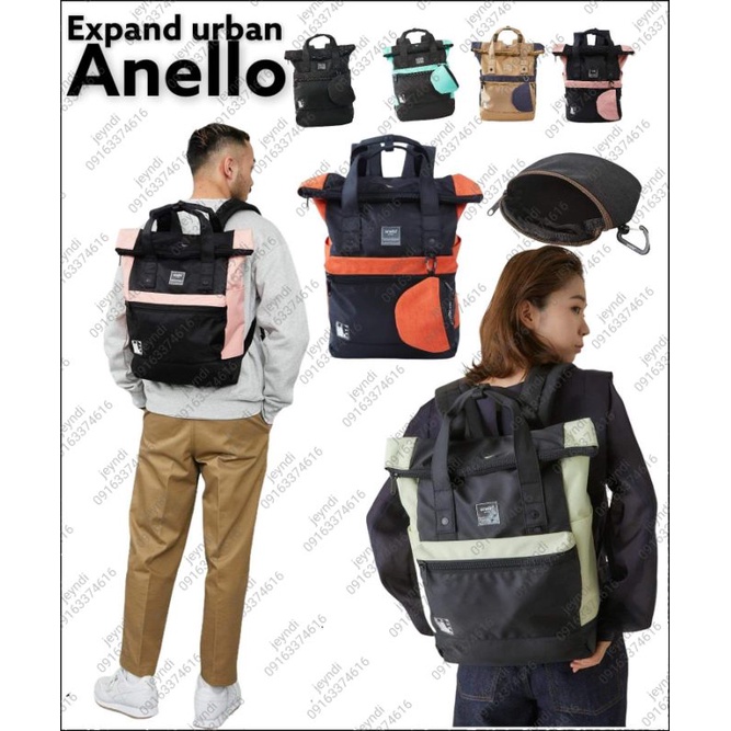 COD ORIGINAL anello / EXPAND2 backpack with pouch URBAN Shopee Philippines