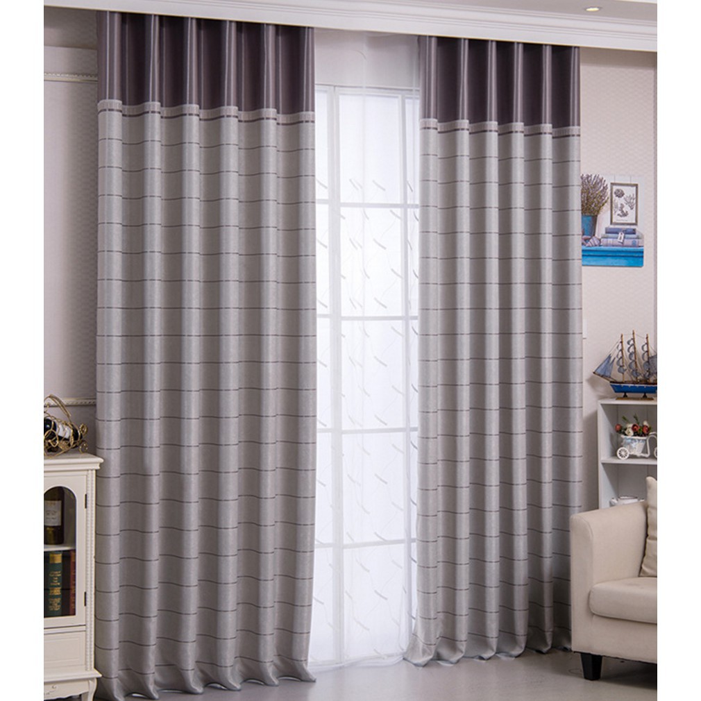 Blackout Curtain Design Panel Living Room Kitchen Drape Shopee