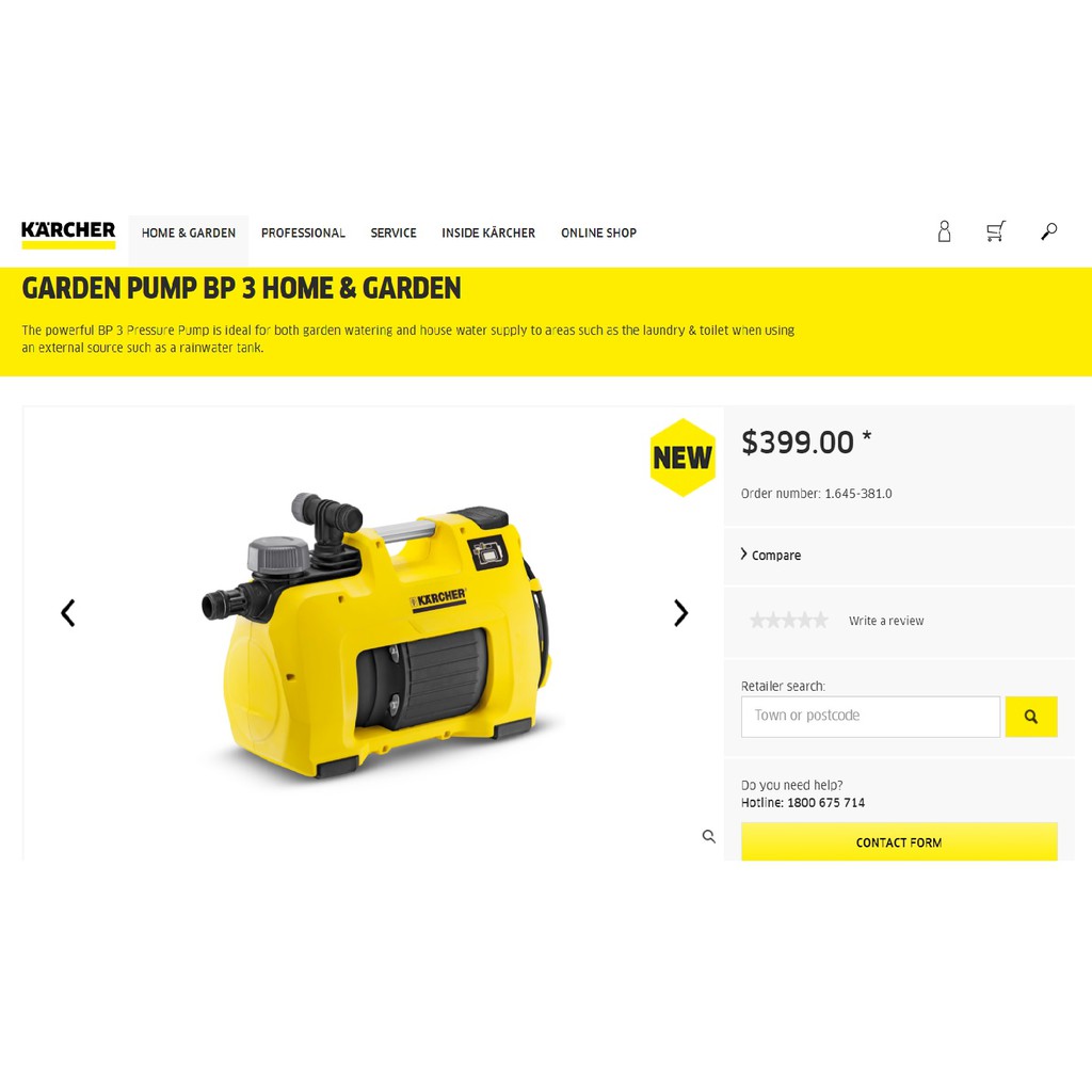 Karcher BP3 Hybrid Constant Pressure Pump Home & Garden Shopee Philippines