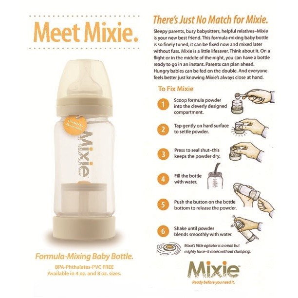 Mixie Self Mixing Formula Bottle 4oz Shopee Philippines