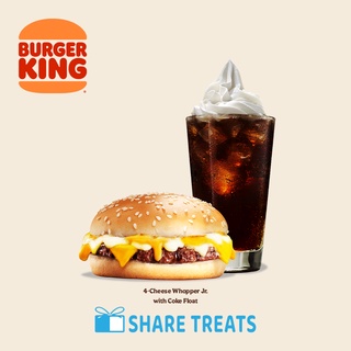 Burger King 4-Cheese Whopper Jr with Coke Float (SMS eVoucher)