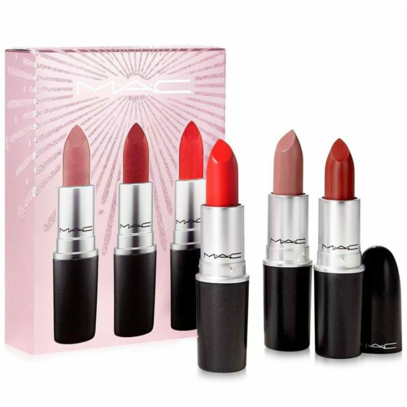 mac holiday lipstick set