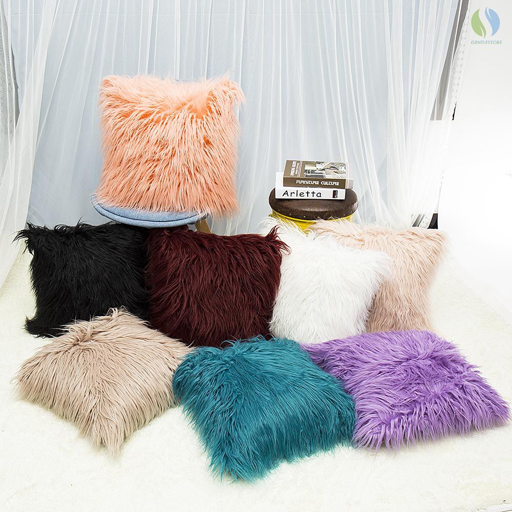 fluffy cushions for bed